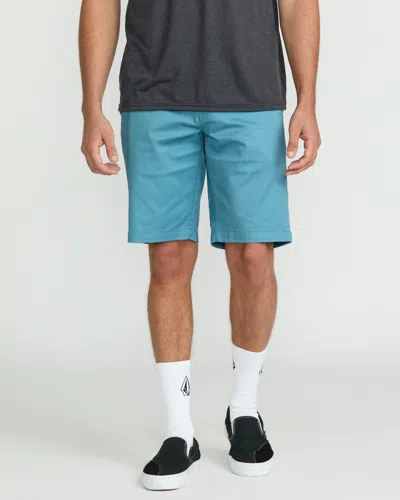 Volcom Men's Frickin Modern Stretch Shorts In Blue