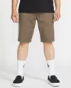 Volcom Men's Frickin Modern Stretch Shorts In Brown