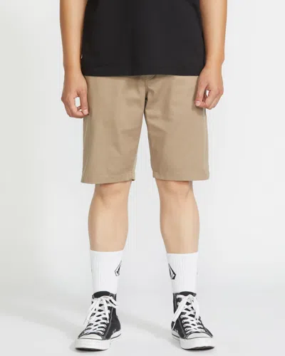 Volcom Men's Frickin Modern Stretch Shorts In Neutral