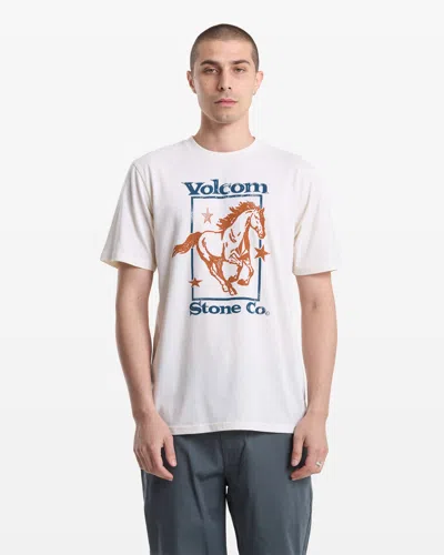 Volcom Men's Giddy Up Short Sleeve Tee In White