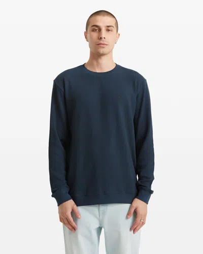 Volcom Men's Gridstone Crew Long Sleeve In Blue