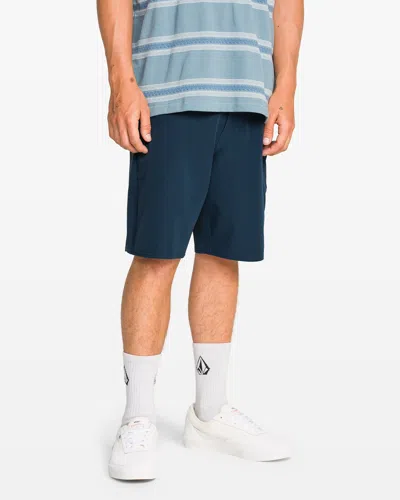Volcom Men's Harbor Hybrid Shorts In Blue