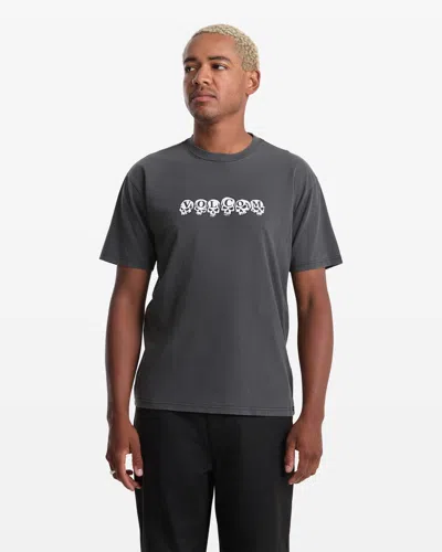 Volcom Men's Hedzwillroll Short Sleeve Shirt In Black