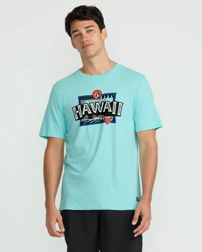 Volcom Men's Highway Short Sleeve Tee In Blue