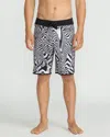 Volcom Infuse Scallop Swim Trunks In Black
