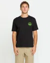 Volcom Men's Keep Rockies Stoned Short Sleeve Tee In Black