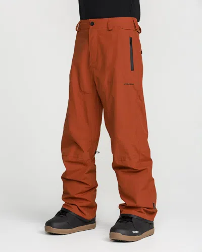 Volcom Men's L Gore-tex Pants In Orange