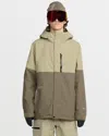Volcom Men's L Insulated Gore-tex Jacket In Green