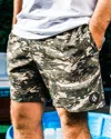 Volcom Men's Lido Print Trunks In Brown