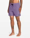 Volcom Men's Lido Solid 16" Trunk In Purple