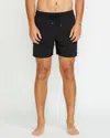 Volcom Men's Lido Solid 16" Trunks In Black
