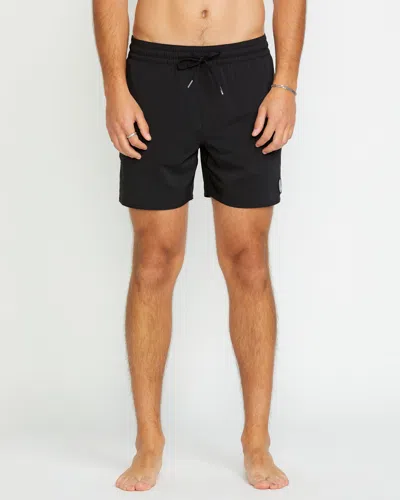Volcom Men's Lido Solid 16" Trunks In Black