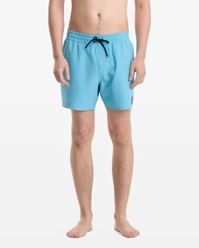 Volcom Men's Lido Solid Trunk 16 In Blue