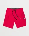 Volcom Men's Lido Solid Trunks In Red