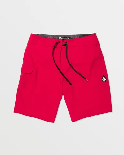Volcom Men's Lido Solid Trunks In Red