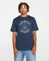Volcom Men's Line Feld Short Sleeve Tee In Blue