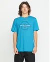 Volcom Men's Line Service Short Sleeve Tee In Blue