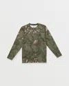Volcom Men's Loose Long Sleeve Surf Tee In Green