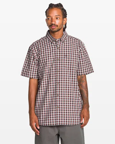 Volcom Men's Louie Check Short Sleeve Tee In Multi