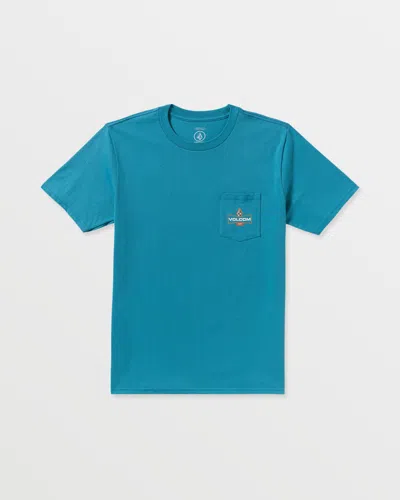 Volcom Men's Lugnut Pocket Short Sleeve Tee In Blue