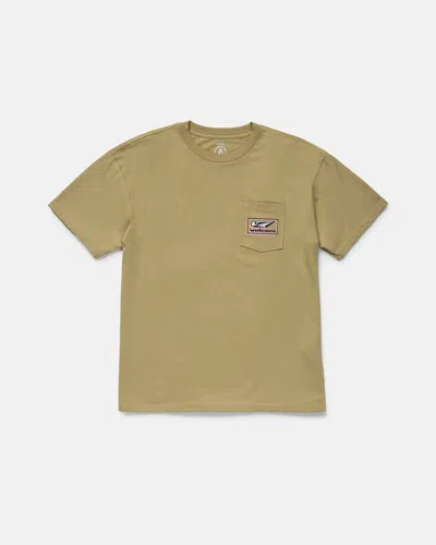 Volcom Men's Mod Label Short Sleeve Tee In Nude