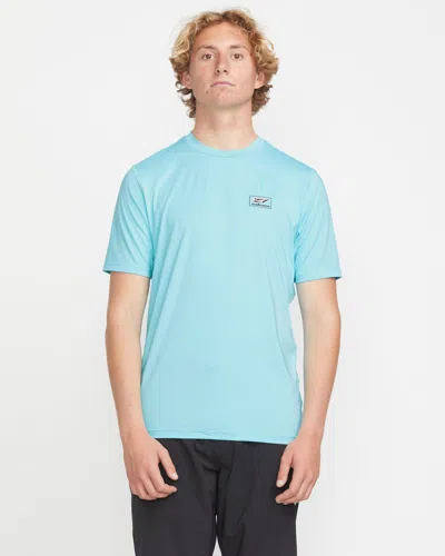Volcom Men's Modstone Loose Short Sleeve Surf Tee In Blue