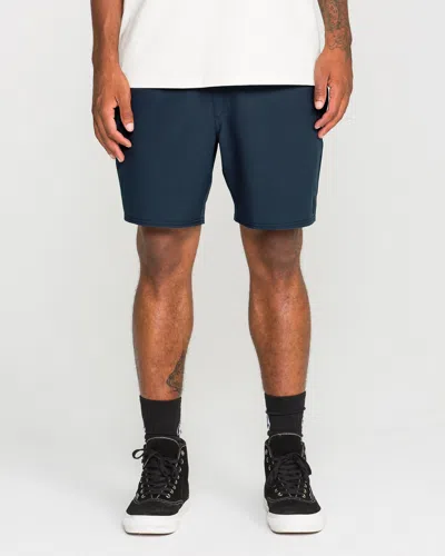 Volcom Men's Nomoly Elastic Waist Shorts In Blue