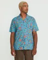 Volcom Men's Offering Short Sleeve Shirt In Blue