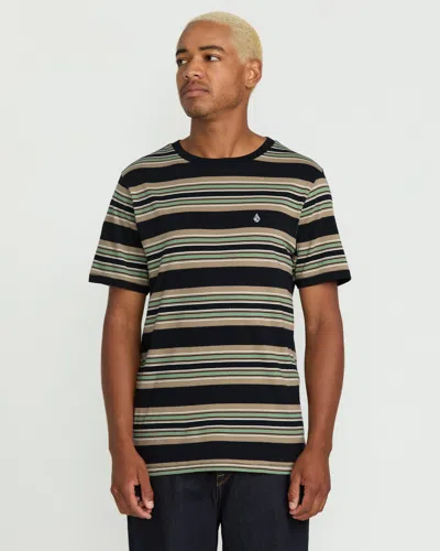 Volcom Men's Parotic Crew Short Sleeve Tee In Black
