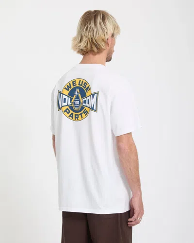 Volcom Men's Parted Out Pocket Short Sleeve Tee In White