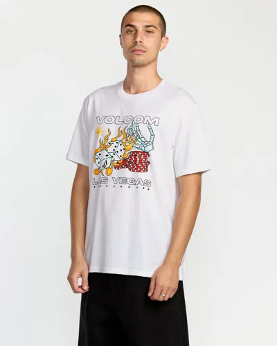 Volcom Men's Pass Line Short Sleeve Tee In White