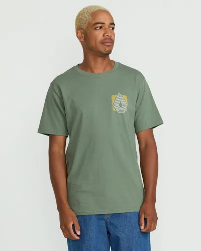 Volcom Men's Plated Short Sleeve Tee In Green
