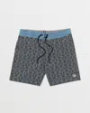 Volcom Men's Psych Cotton Stretch Stoney 17" Swim Trunks In Gray