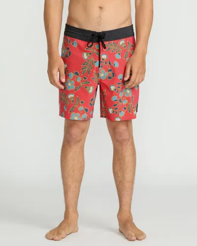 Volcom Men's Psyche Cotton Stoney 17" Trunks In Black