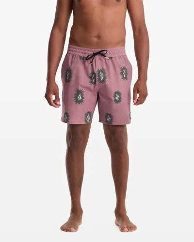 Volcom Men's Psyche Cotton Trunk 17 In Pink
