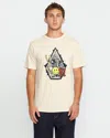 Volcom Men's Psychosis Short Sleeve Tee In Neutral