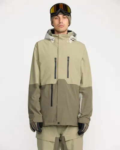 Volcom Men's Range Stretch 30k Jacket In Green