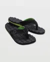 Volcom Men's Recliner Sandals In Black