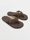 Volcom Men's Recliner Sandals In Brown