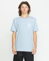 Volcom Men's Reelin Short Sleeve Tee In Blue
