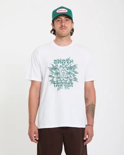 Volcom Men's Remote Viewer Short Sleeve Tee In White