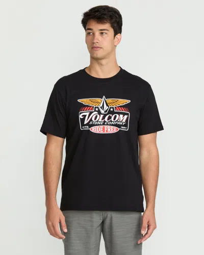 Volcom Men's Revel Short Sleeve Tee In Black