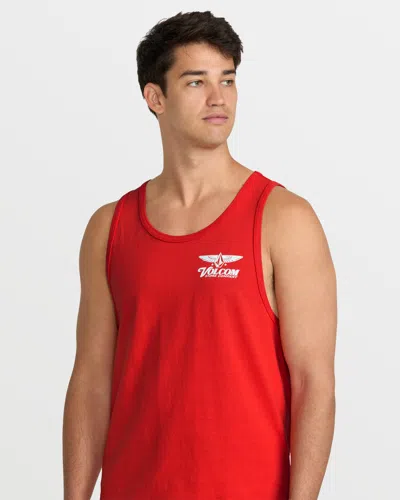 Volcom Men's Revel Tank In Red