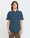 Volcom Men's Ridgestone Short Sleeve Shirt In Blue