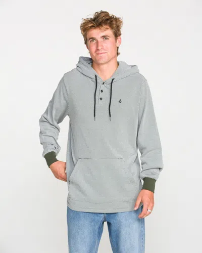 Volcom Men's Rowan Thermal Long Sleeve Shirt In Climbing Ivy