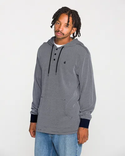 Volcom Men's Rowan Thermal Long Sleeve Shirt In Gray