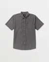 Volcom Men's Scaler Stone Woven Short Sleeve Shirt In Animal Print