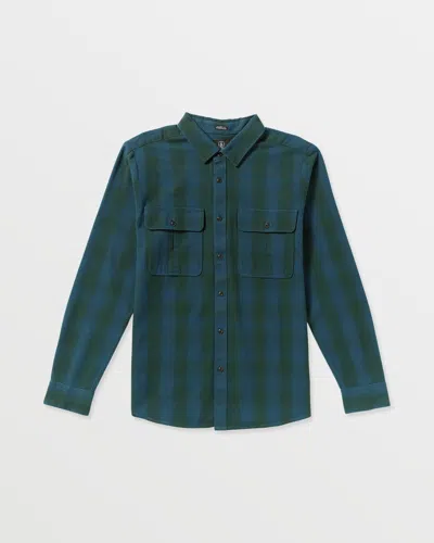 VOLCOM MEN'S SHADOWSTONE FLANNEL LONG SLEEVE SHIRT