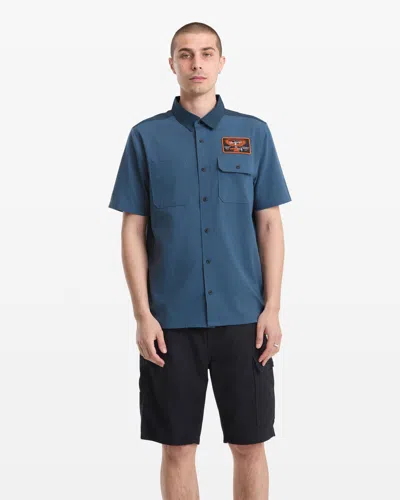 Volcom Men's Slab City Short Sleeve In Blue