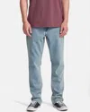 Volcom Men's Solver Denim Pants In Blue